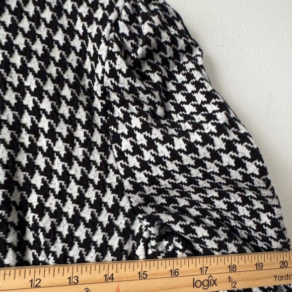 Who What Wear Dress Womens Medium Black White Houndstooth Fitted Career Business - Picture 11 of 11